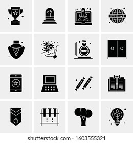 16 Universal Business Icons Vector. Creative Icon Illustration to use in web and Mobile Related project.