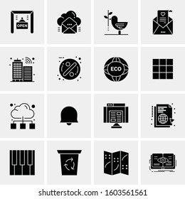 16 Universal Business Icons Vector. Creative Icon Illustration to use in web and Mobile Related project.