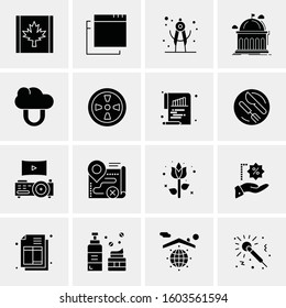 16 Universal Business Icons Vector. Creative Icon Illustration to use in web and Mobile Related project.