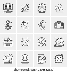 16 Universal Business Icons Vector. Creative Icon Illustration to use in web and Mobile Related project.