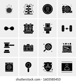16 Universal Business Icons Vector. Creative Icon Illustration to use in web and Mobile Related project.