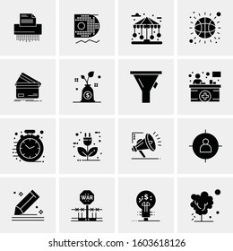 16 Universal Business Icons Vector. Creative Icon Illustration to use in web and Mobile Related project.