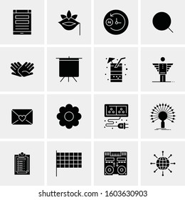 16 Universal Business Icons Vector. Creative Icon Illustration to use in web and Mobile Related project.