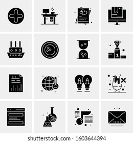 16 Universal Business Icons Vector. Creative Icon Illustration to use in web and Mobile Related project.