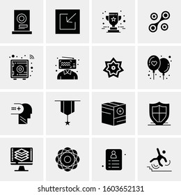 16 Universal Business Icons Vector. Creative Icon Illustration to use in web and Mobile Related project.