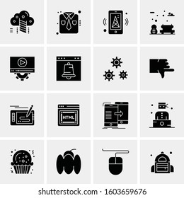 16 Universal Business Icons Vector. Creative Icon Illustration to use in web and Mobile Related project.
