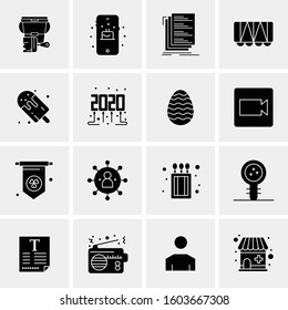 16 Universal Business Icons Vector. Creative Icon Illustration to use in web and Mobile Related project.