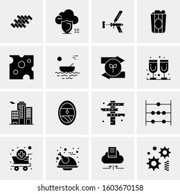 16 Universal Business Icons Vector. Creative Icon Illustration to use in web and Mobile Related project.