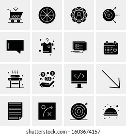 16 Universal Business Icons Vector. Creative Icon Illustration to use in web and Mobile Related project.