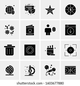 16 Universal Business Icons Vector. Creative Icon Illustration to use in web and Mobile Related project.