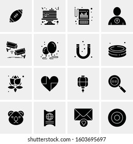 16 Universal Business Icons Vector. Creative Icon Illustration to use in web and Mobile Related project.