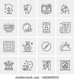 16 Universal Business Icons Vector. Creative Icon Illustration to use in web and Mobile Related project.