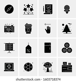 16 Universal Business Icons Vector. Creative Icon Illustration to use in web and Mobile Related project.