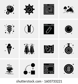 16 Universal Business Icons Vector. Creative Icon Illustration to use in web and Mobile Related project.