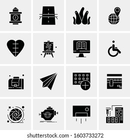16 Universal Business Icons Vector. Creative Icon Illustration to use in web and Mobile Related project.