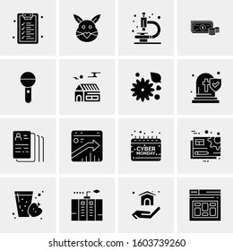 16 Universal Business Icons Vector. Creative Icon Illustration to use in web and Mobile Related project.