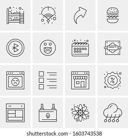 16 Universal Business Icons Vector. Creative Icon Illustration to use in web and Mobile Related project.