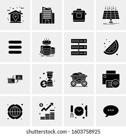 16 Universal Business Icons Vector. Creative Icon Illustration to use in web and Mobile Related project.