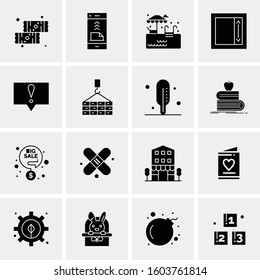 16 Universal Business Icons Vector. Creative Icon Illustration to use in web and Mobile Related project.
