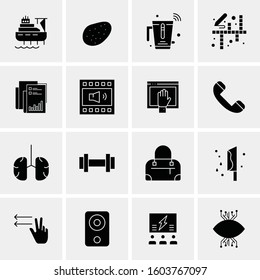 16 Universal Business Icons Vector. Creative Icon Illustration to use in web and Mobile Related project.