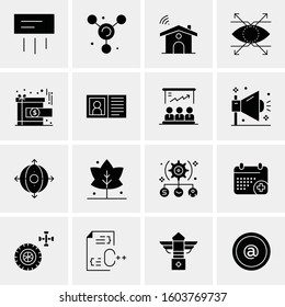 16 Universal Business Icons Vector. Creative Icon Illustration to use in web and Mobile Related project.