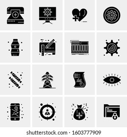 16 Universal Business Icons Vector. Creative Icon Illustration to use in web and Mobile Related project.