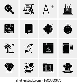 16 Universal Business Icons Vector. Creative Icon Illustration to use in web and Mobile Related project.
