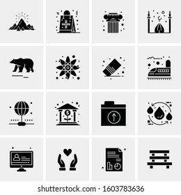 16 Universal Business Icons Vector. Creative Icon Illustration to use in web and Mobile Related project.