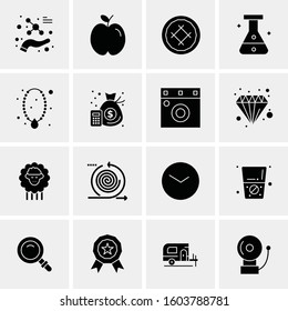 16 Universal Business Icons Vector. Creative Icon Illustration to use in web and Mobile Related project.