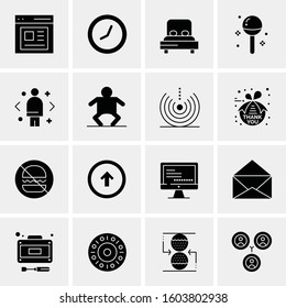 16 Universal Business Icons Vector. Creative Icon Illustration to use in web and Mobile Related project.