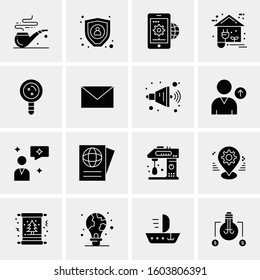 16 Universal Business Icons Vector. Creative Icon Illustration to use in web and Mobile Related project.