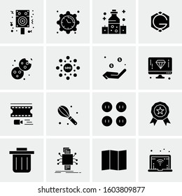16 Universal Business Icons Vector. Creative Icon Illustration to use in web and Mobile Related project.