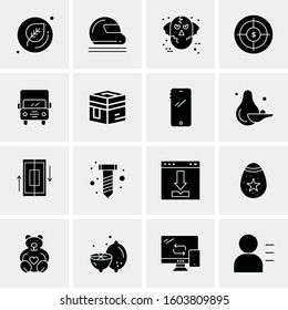 16 Universal Business Icons Vector. Creative Icon Illustration to use in web and Mobile Related project.