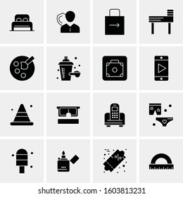 16 Universal Business Icons Vector. Creative Icon Illustration to use in web and Mobile Related project.