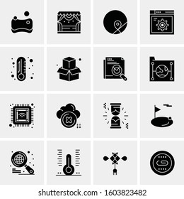 16 Universal Business Icons Vector. Creative Icon Illustration to use in web and Mobile Related project.