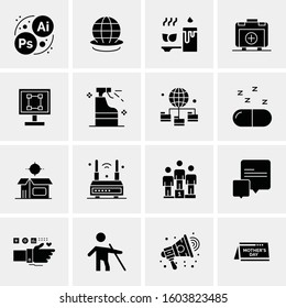 16 Universal Business Icons Vector. Creative Icon Illustration to use in web and Mobile Related project.