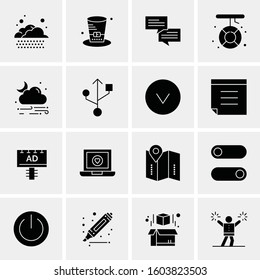 16 Universal Business Icons Vector. Creative Icon Illustration to use in web and Mobile Related project.