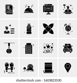 16 Universal Business Icons Vector. Creative Icon Illustration to use in web and Mobile Related project.