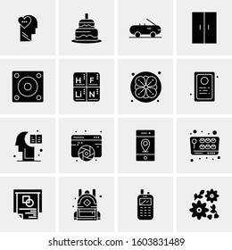 16 Universal Business Icons Vector. Creative Icon Illustration to use in web and Mobile Related project.