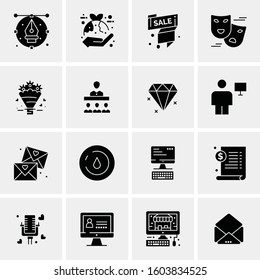 16 Universal Business Icons Vector. Creative Icon Illustration to use in web and Mobile Related project.