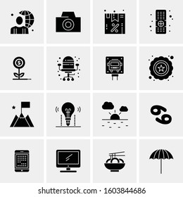 16 Universal Business Icons Vector. Creative Icon Illustration to use in web and Mobile Related project.