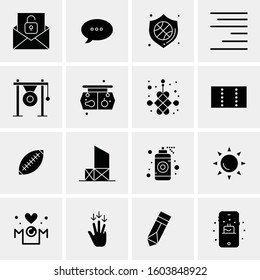 16 Universal Business Icons Vector. Creative Icon Illustration to use in web and Mobile Related project.
