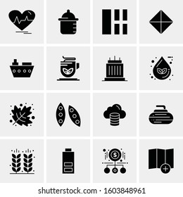 16 Universal Business Icons Vector. Creative Icon Illustration to use in web and Mobile Related project.