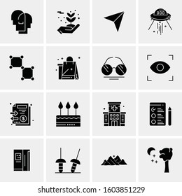 16 Universal Business Icons Vector. Creative Icon Illustration to use in web and Mobile Related project.