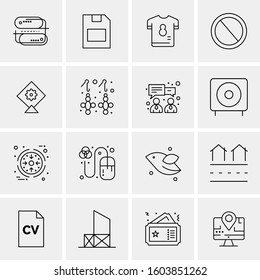 16 Universal Business Icons Vector. Creative Icon Illustration to use in web and Mobile Related project.