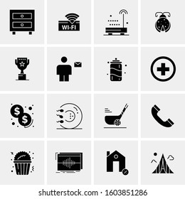 16 Universal Business Icons Vector. Creative Icon Illustration to use in web and Mobile Related project.