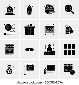 16 Universal Business Icons Vector. Creative Icon Illustration to use in web and Mobile Related project.
