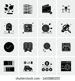 16 Universal Business Icons Vector. Creative Icon Illustration to use in web and Mobile Related project.