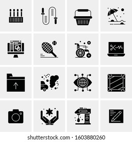16 Universal Business Icons Vector. Creative Icon Illustration to use in web and Mobile Related project.