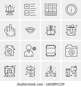 16 Universal Business Icons Vector. Creative Icon Illustration to use in web and Mobile Related project.